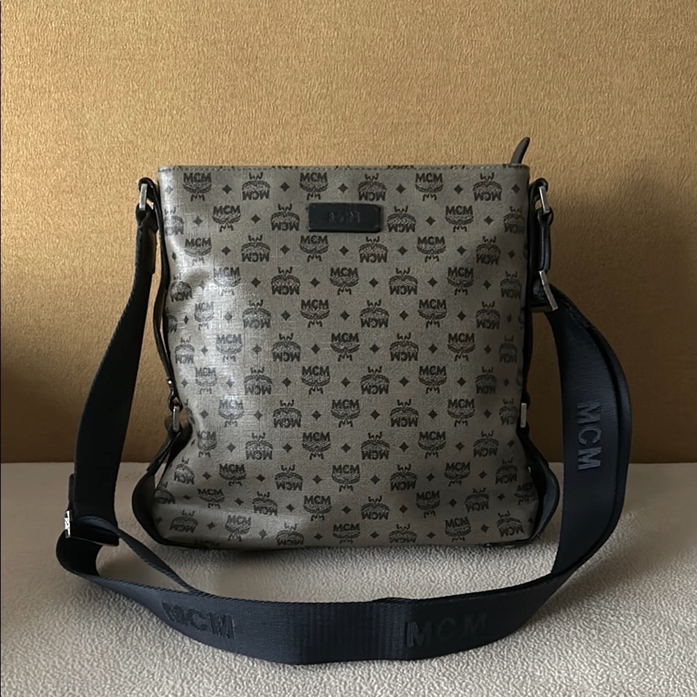 MCM Coated Canvas Leather Crossbody Bag